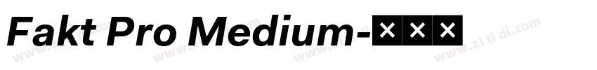 Fakt Pro Medium字体转换